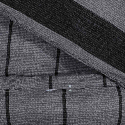 sengetøj 240x220 cm bomuld mørkegrå