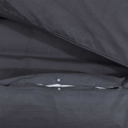sengetøj 220x240 cm bomuld sort