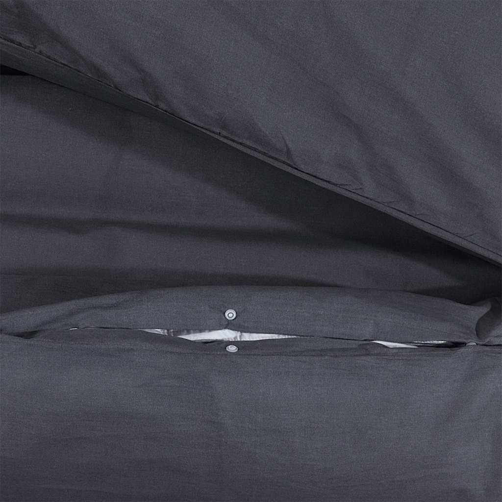 sengetøj 200x220 cm bomuld sort