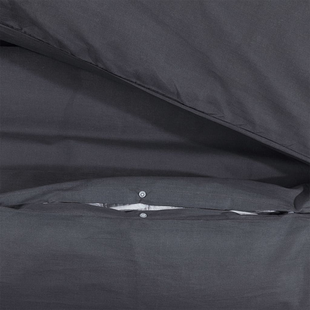 sengetøj 260x200 cm bomuld sort