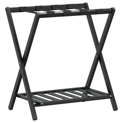 kuffertbænk 68x38x58 cm bambus sort