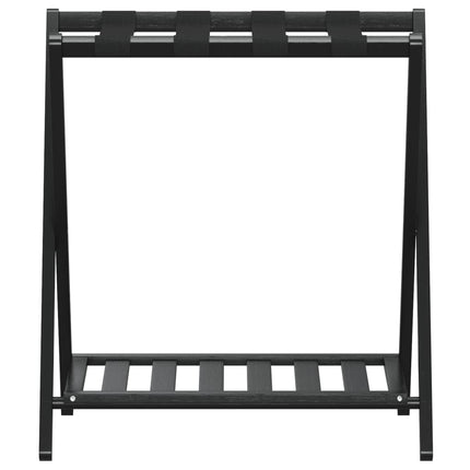kuffertbænk 68x38x58 cm bambus sort