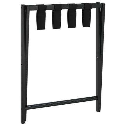 kuffertbænk 68,5x38x58 cm bambus sort