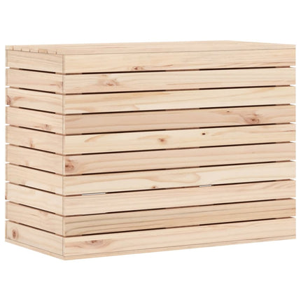 vasketøjskurv 88,5x44x66 cm massivt fyrretræ