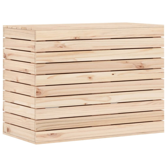vasketøjskurv 88,5x44x66 cm massivt fyrretræ