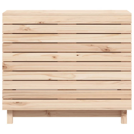 vasketøjskurv 88,5x44x76 cm massivt fyrretræ