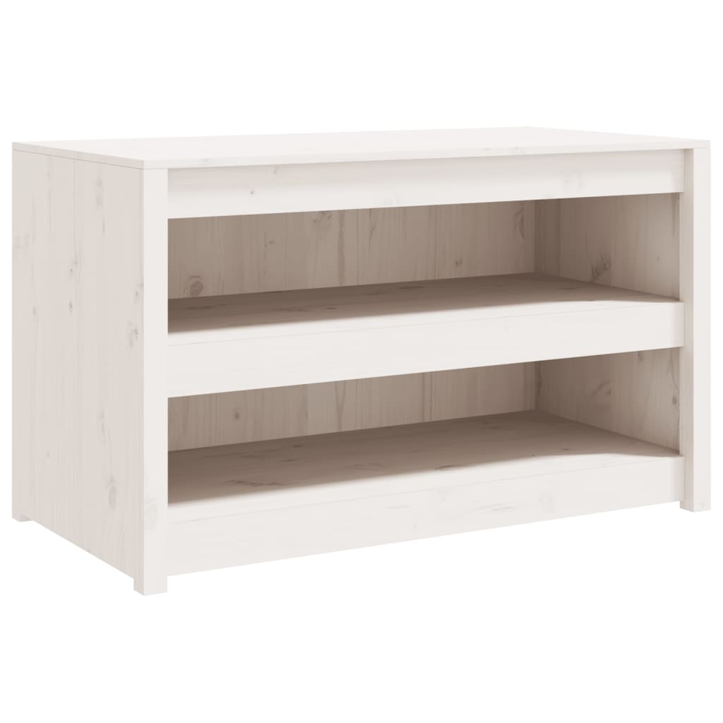 udendørs køkkenskab MEPPEL 106x55x64 cm massivt fyrretræ hvid