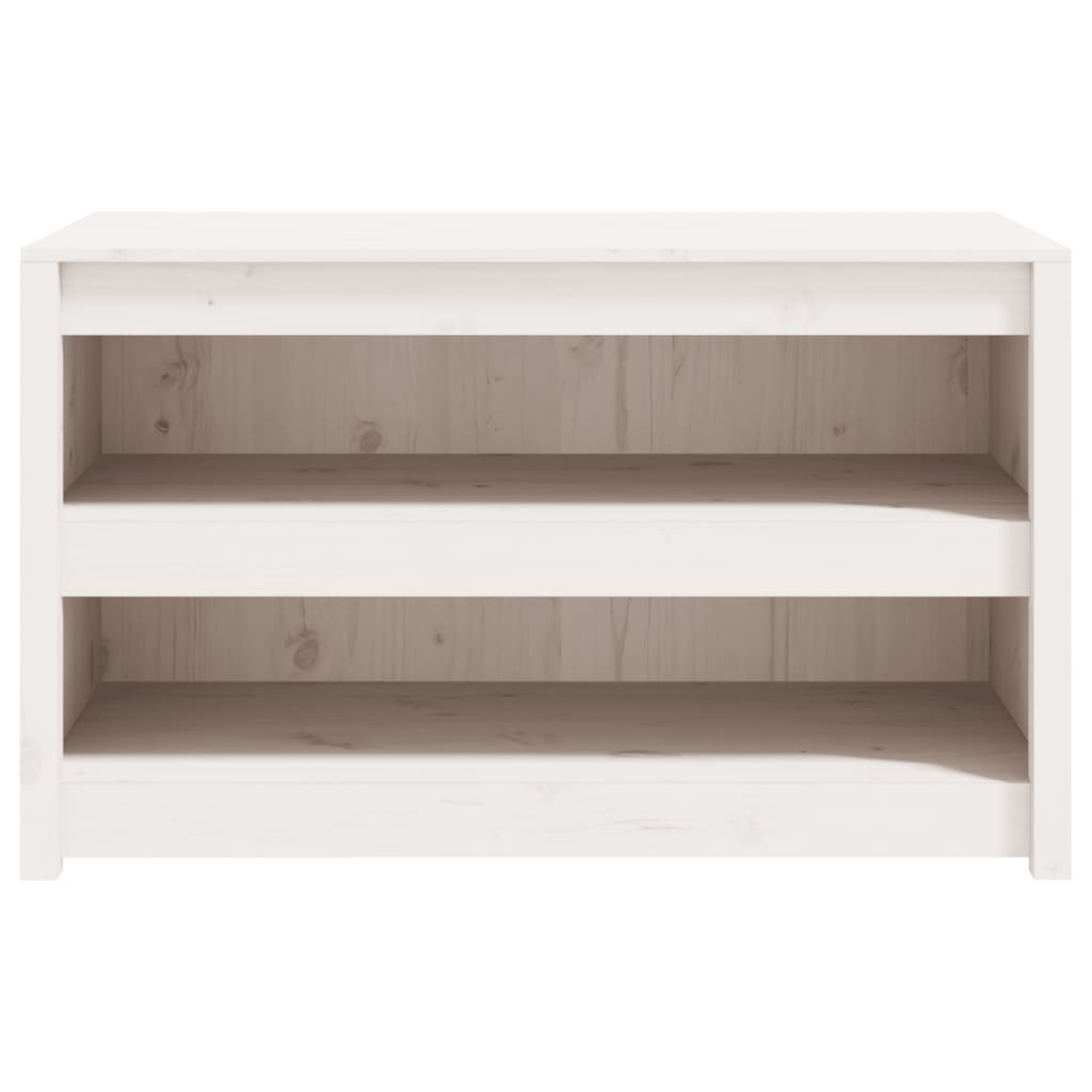 udendørs køkkenskab MEPPEL 106x55x64 cm massivt fyrretræ hvid