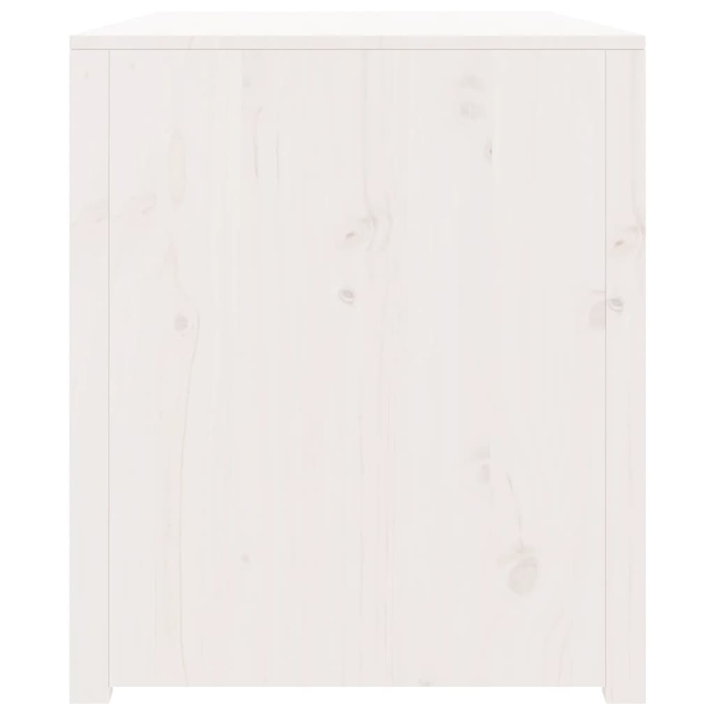 udendørs køkkenskab MEPPEL 106x55x64 cm massivt fyrretræ hvid