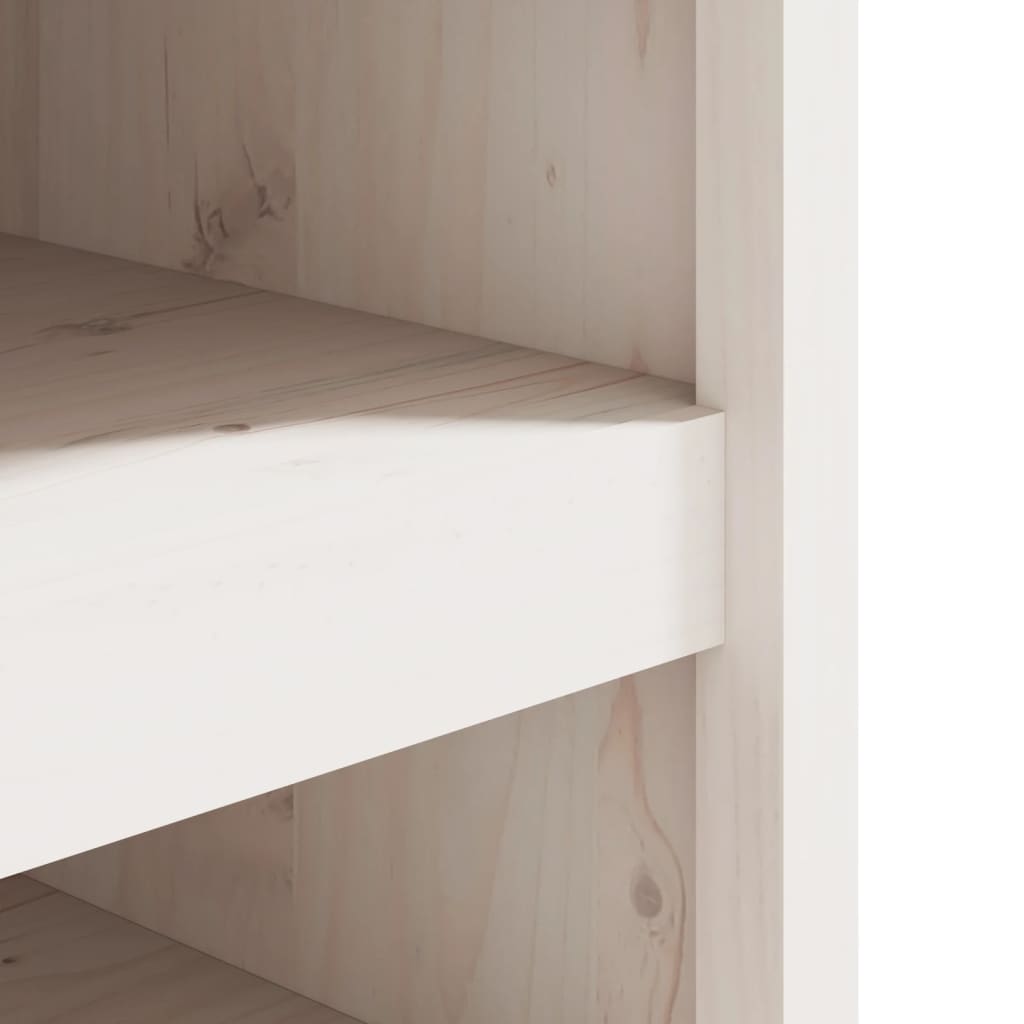 udendørs køkkenskab MEPPEL 106x55x64 cm massivt fyrretræ hvid