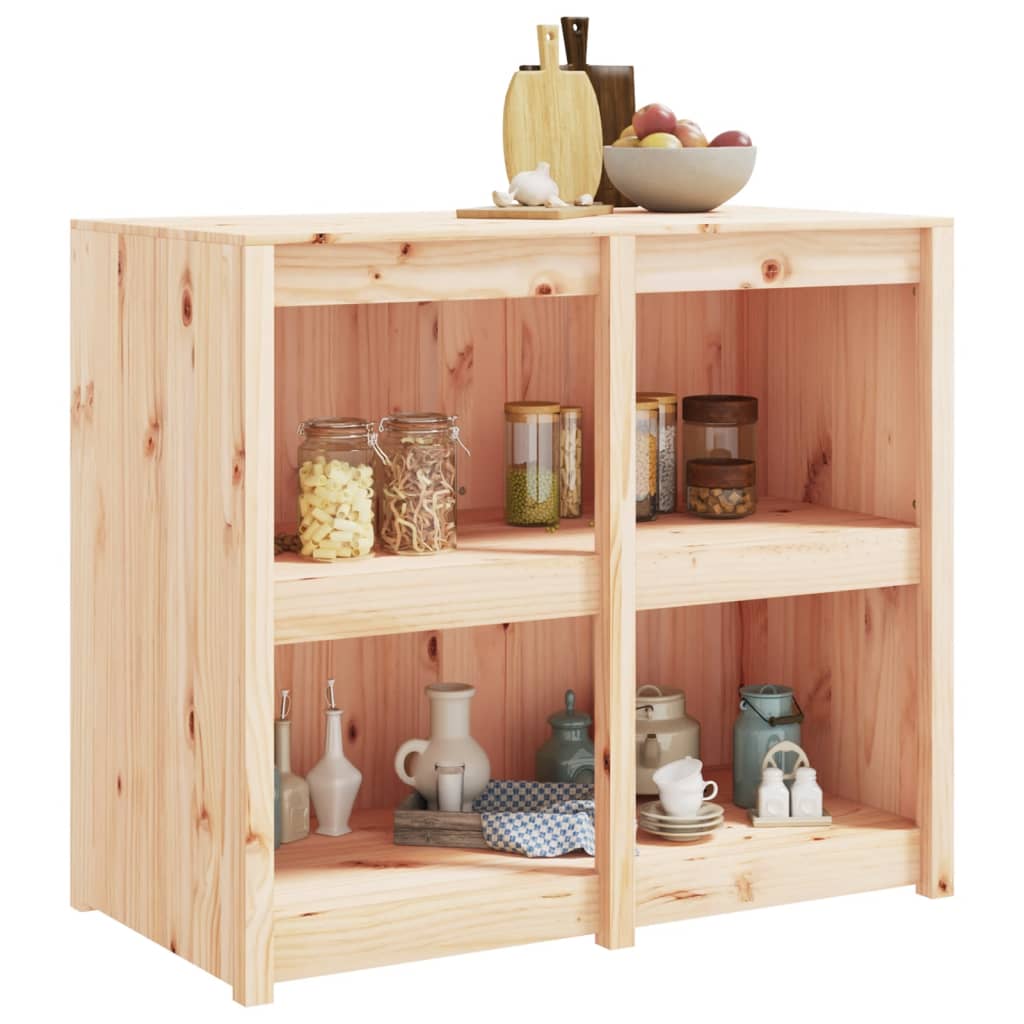 udendørs køkkenskab MEPPEL 106x55x92 cm massivt fyrretræ