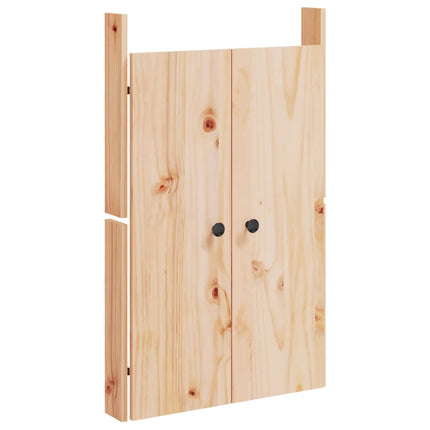 låge til udendørs køkkenskab MEPPEL 2 stk. 50x9x82 cm massivt fyrretræ