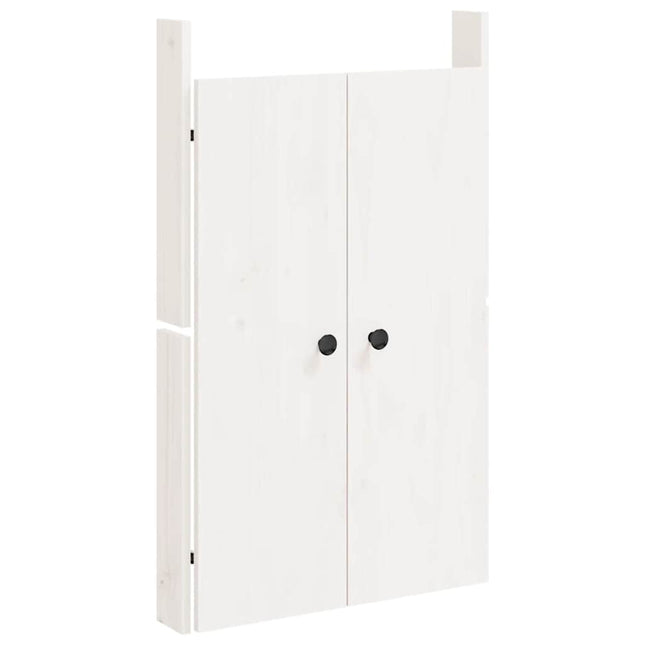 låge til udendørs køkkenskab MEPPEL 50x9x82 cm massivt fyrretræ hvid