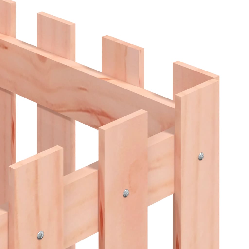 plantekasse med stakitdesign 40x40x40 cm massivt douglasfyr