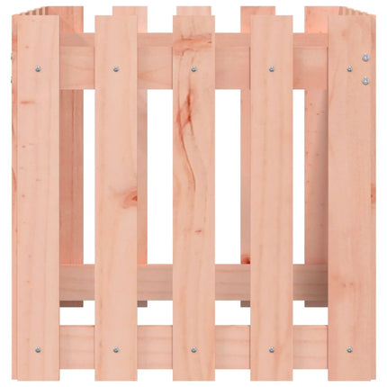 plantekasse med stakitdesign 50x50x50 cm massivt douglasfyr