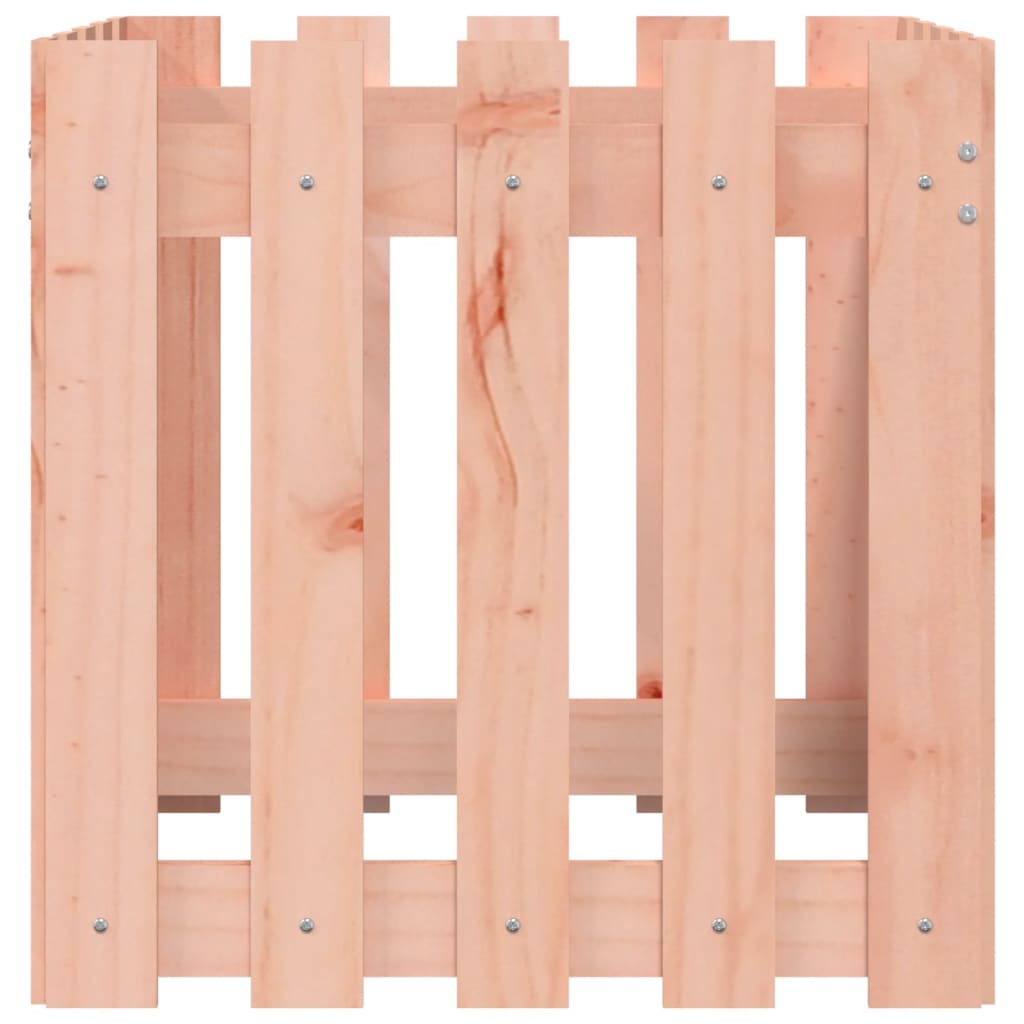 plantekasse med stakitdesign 50x50x50 cm massivt douglasfyr