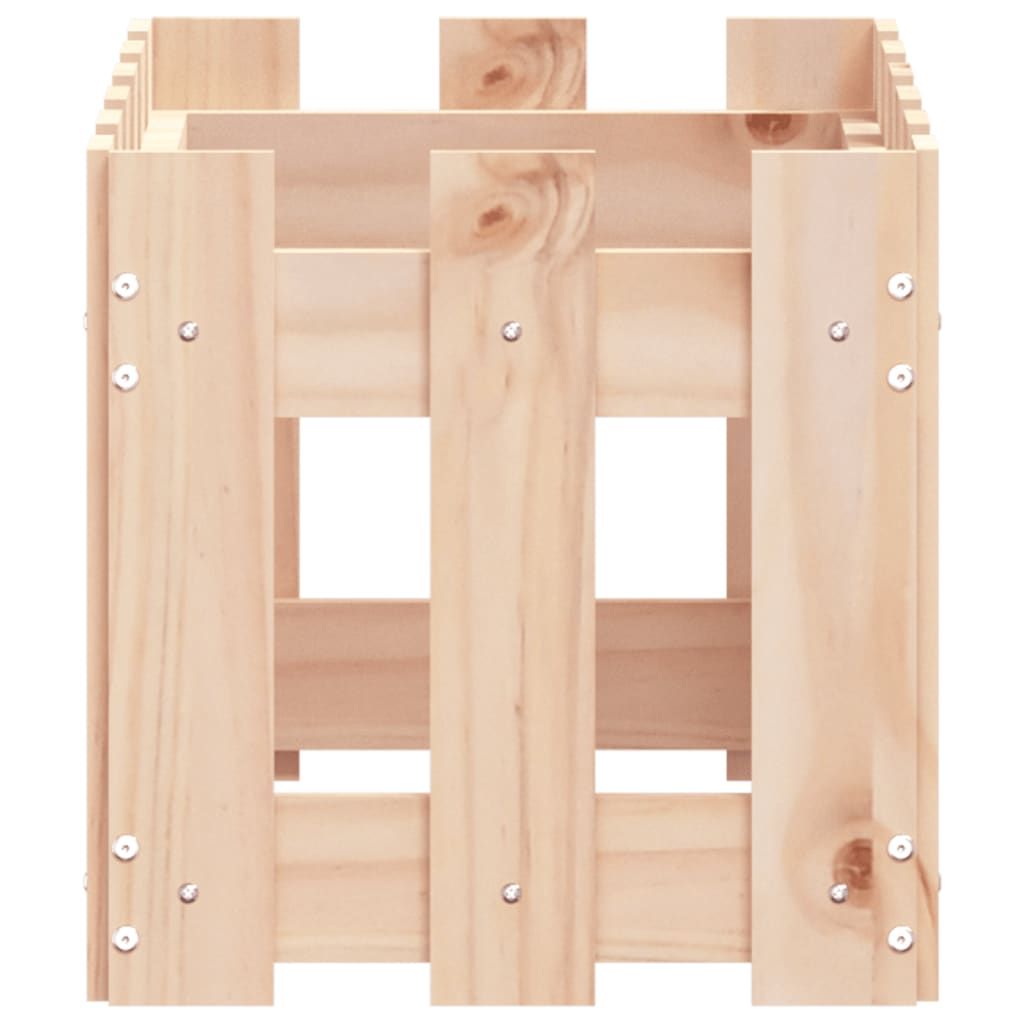 plantekasse med stakitdesign 60x30x30 cm massivt fyrretræ