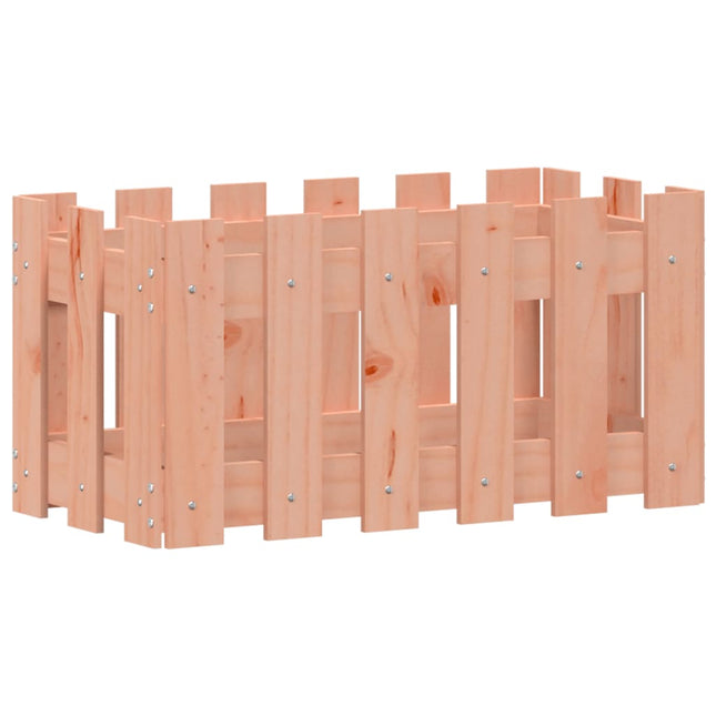 plantekasse med stakitdesign 60x30x30 cm massivt douglasgran