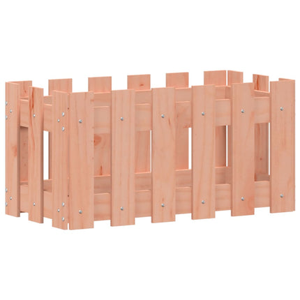 plantekasse med stakitdesign 60x30x30 cm massivt douglasgran