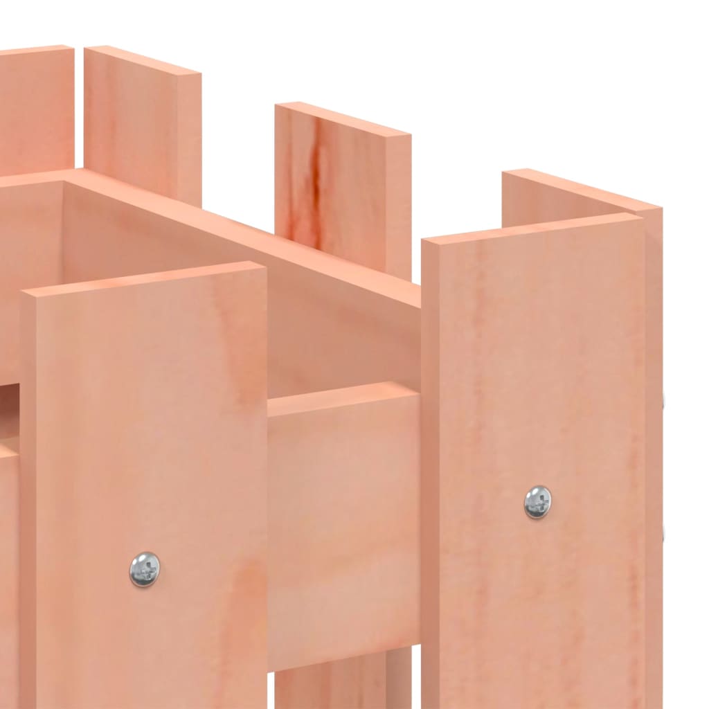 plantekasse med stakitdesign 60x30x30 cm massivt douglasgran