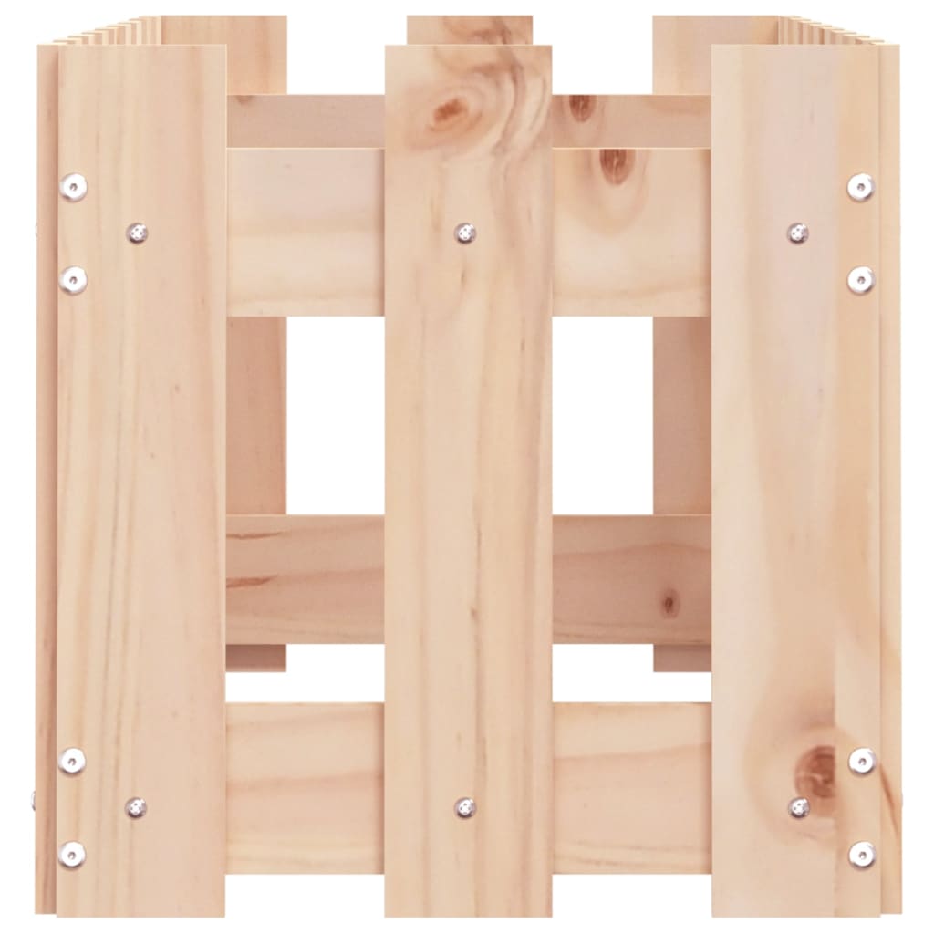 højbed med stakitdesign 100x30x30 cm massivt fyrretræ