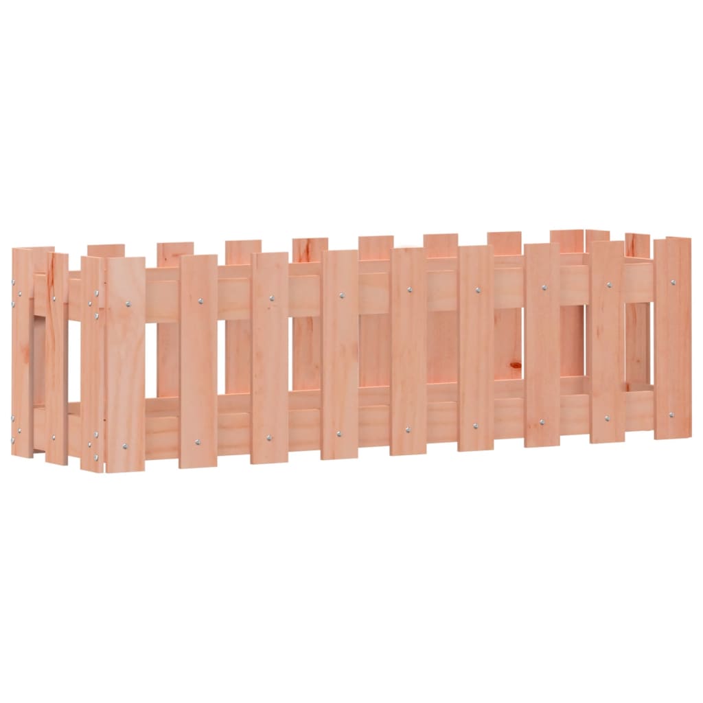 højbed med stakitdesign 100x30x30 cm massivt douglasgran