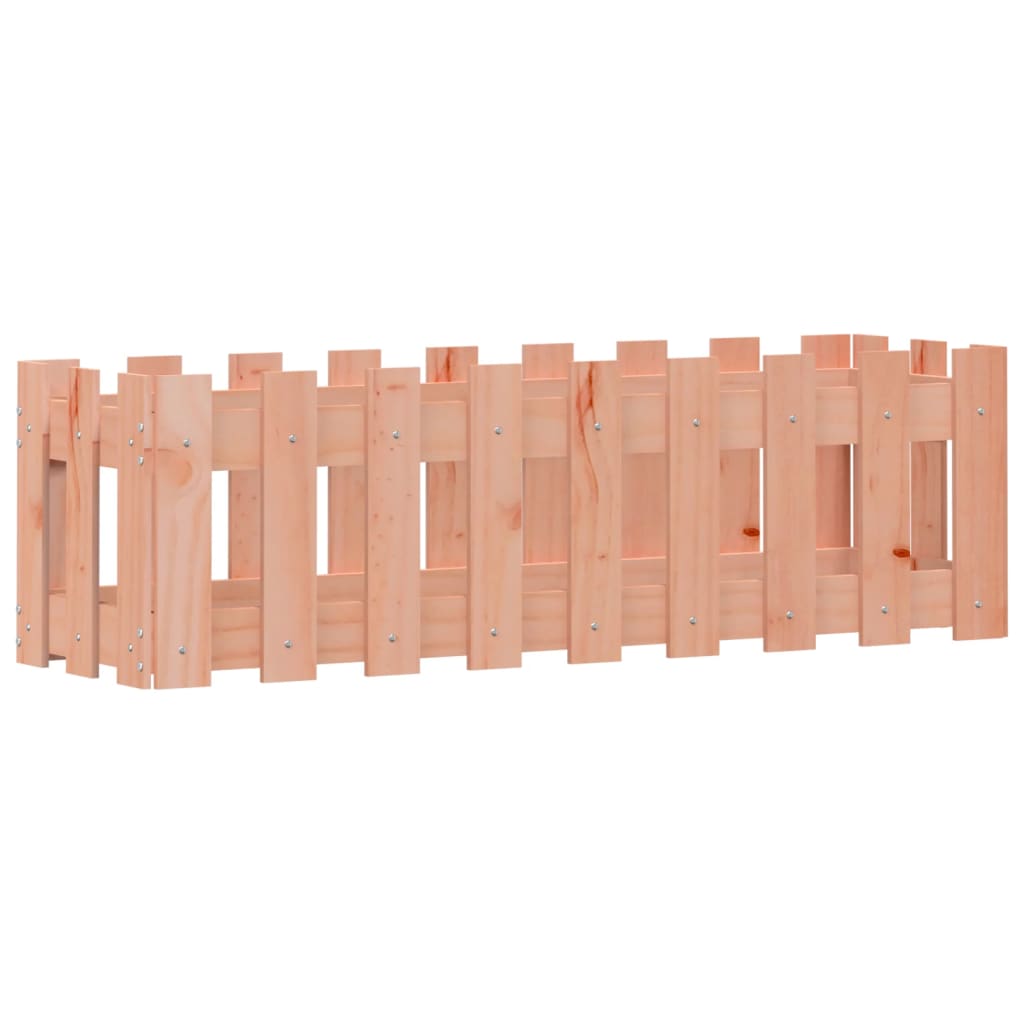 højbed med stakitdesign 100x30x30 cm massivt douglasgran