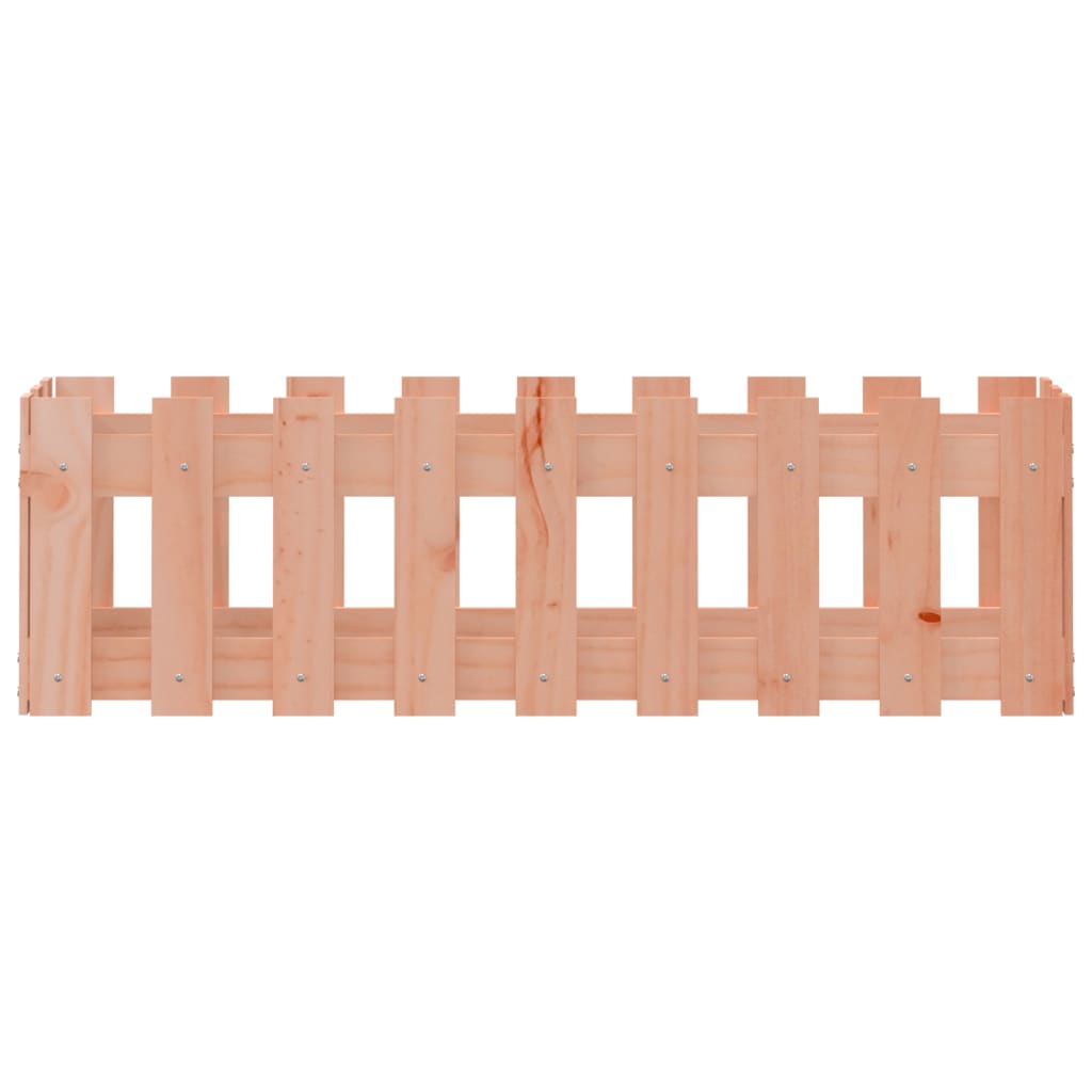 højbed med stakitdesign 100x30x30 cm massivt douglasgran