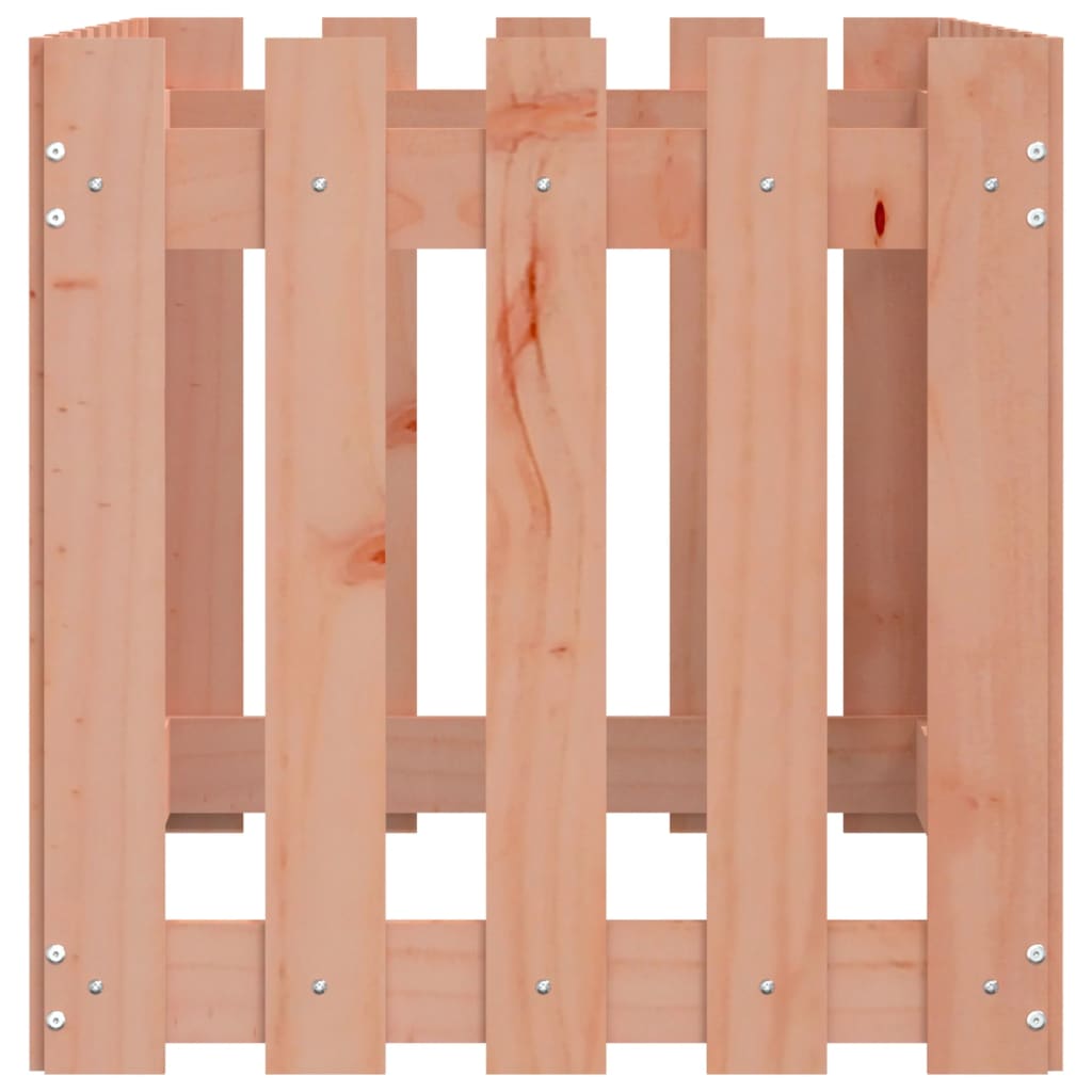 højbed med stakitdesign 100x50x50 cm massivt douglasgran