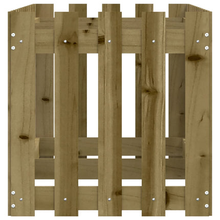 højbed med stakitdesign 150x50x50 cm imprægneret fyrretræ
