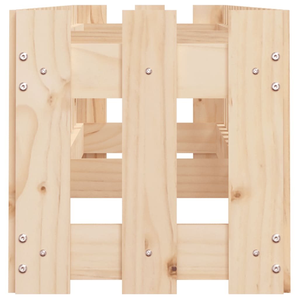 højbed med stakitdesign 200x30x30 cm massivt fyrretræ