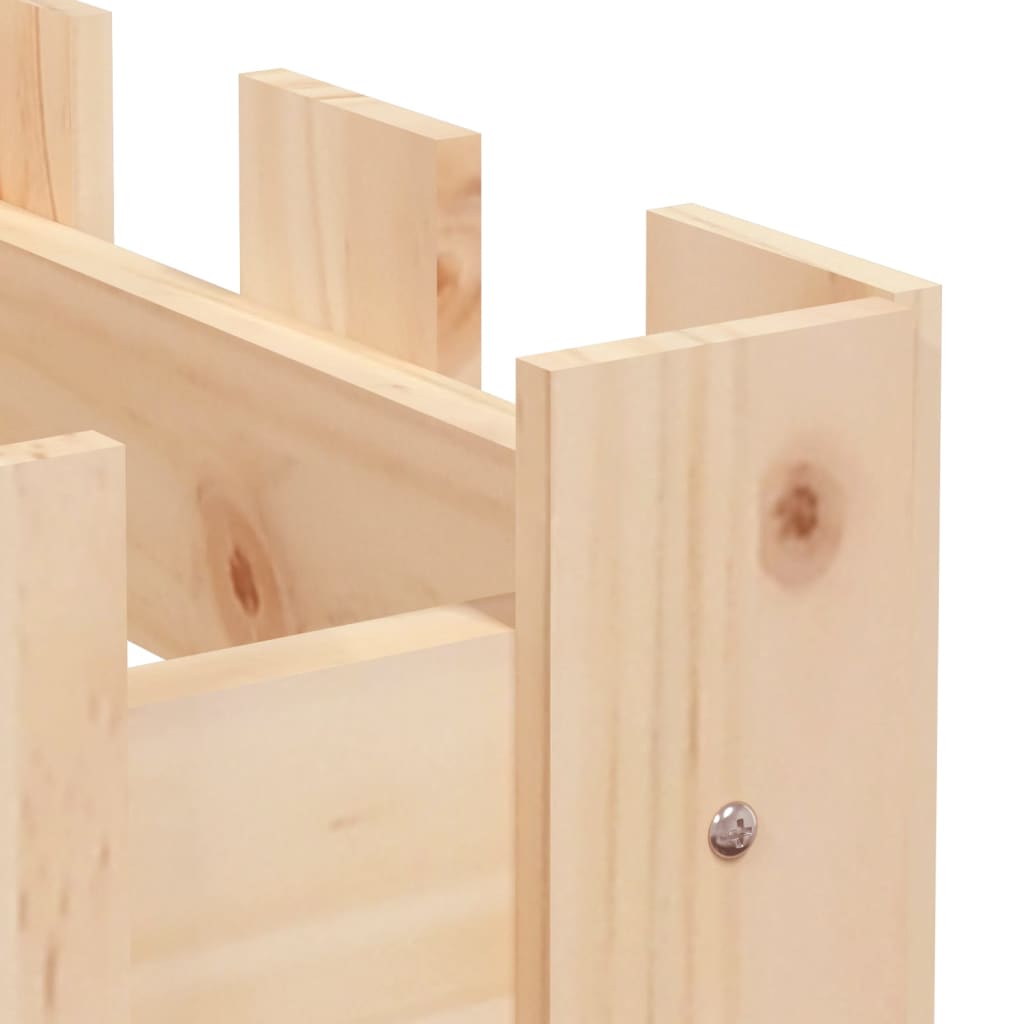 højbed med stakitdesign 200x30x30 cm massivt fyrretræ