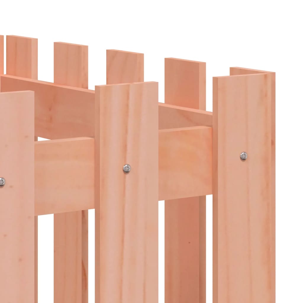 højbed med stakitdesign 200x50x50 cm massivt douglasgran