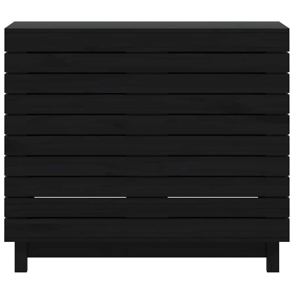 vasketøjskurv 88,5x44x76 cm massivt fyrretræ