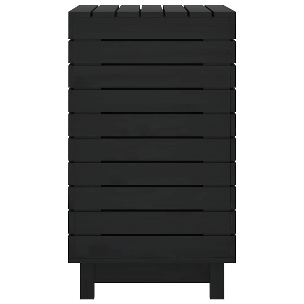 vasketøjskurv 88,5x44x76 cm massivt fyrretræ