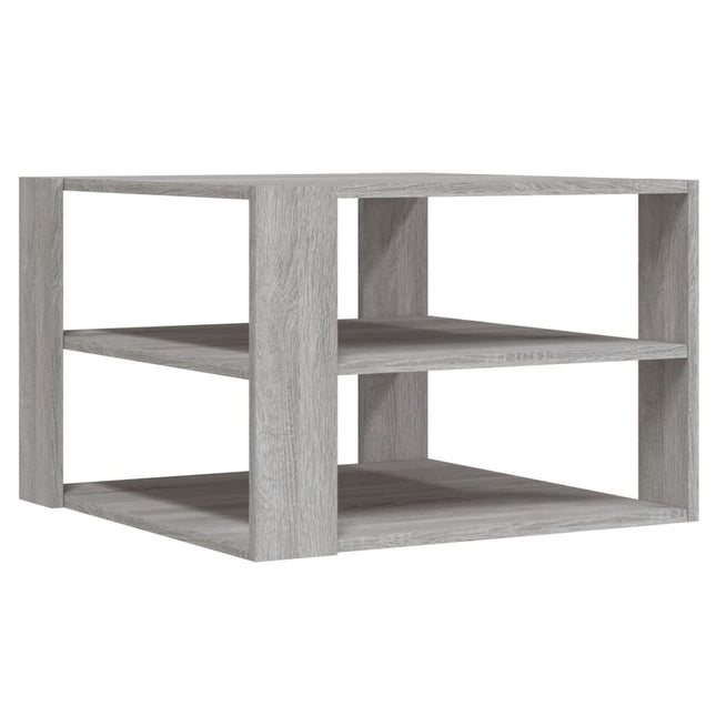 sofabord 58x58x40 cm konstrueret træ grå sonoma-eg