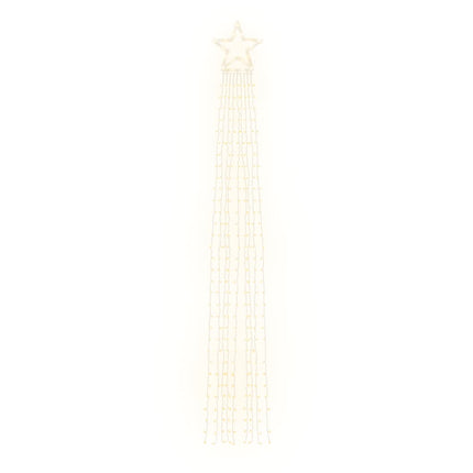 juletræslys 320 LED'er 375 cm varmt hvidt lys