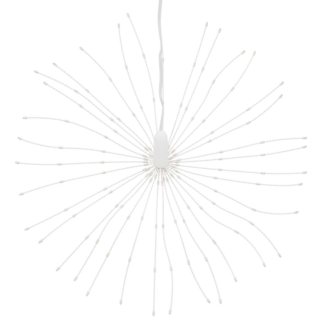 lysende starburst-dekoration 4 stk. 140 LED'er 17 cm varm hvid