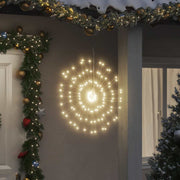 lysende starburst-dekoration 4 stk. 140 LED'er 17 cm varm hvid