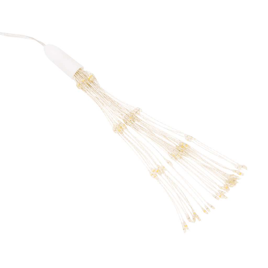 lysende starburst-dekoration 140 LED'er 17 cm koldt hvidt lys