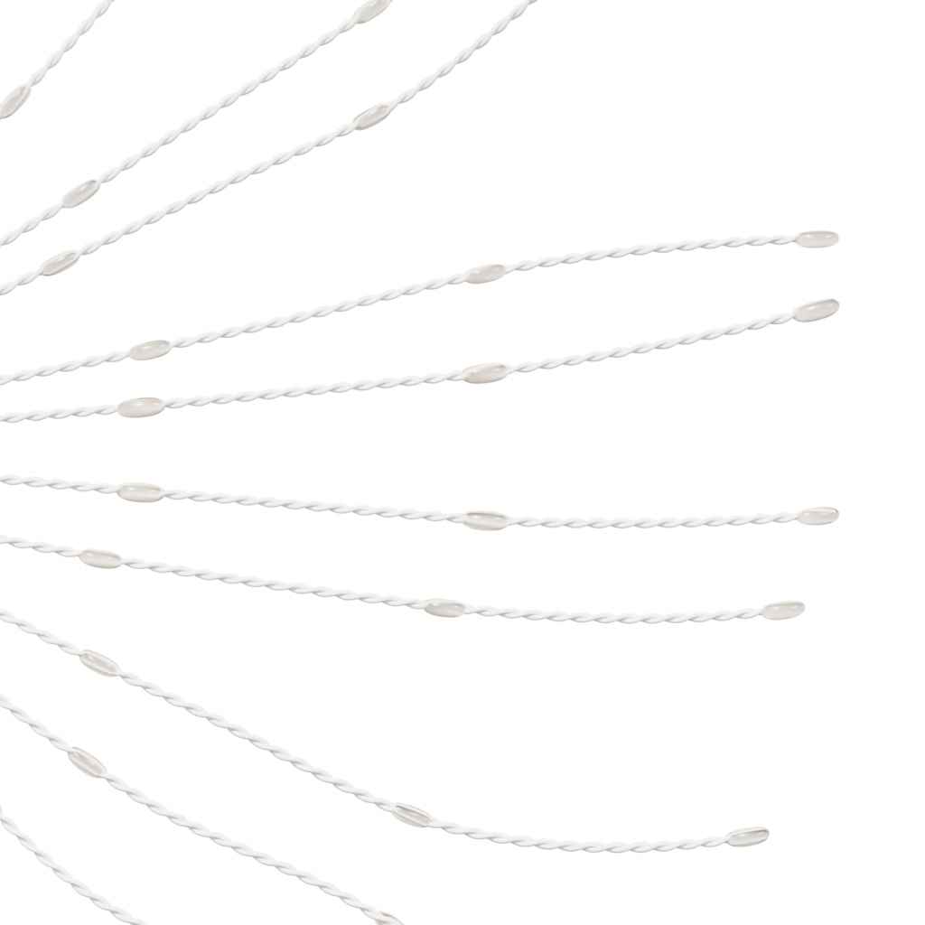 lysende starburst-dekoration 140 LED'er 17 cm koldt hvidt lys