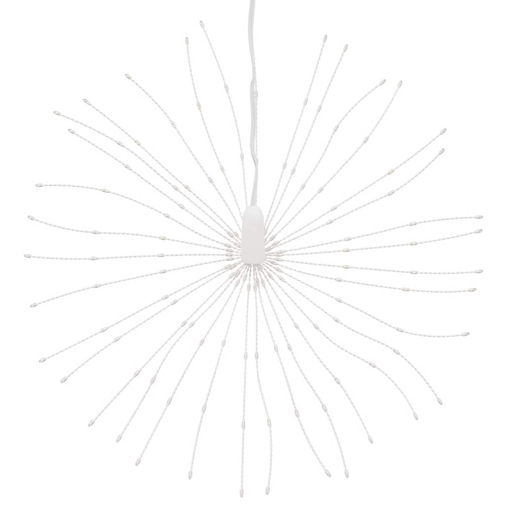 lysende starburst-dekoration 4 stk. 140 LED'er 17 cm kold hvid