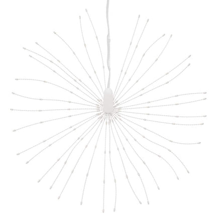 lysende starburst-dekoration 140 LED'er 17 cm koldt blåt lys