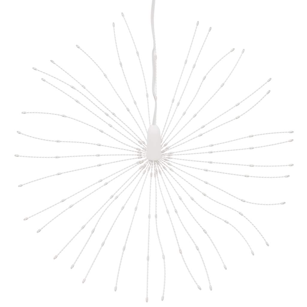 lysende starburst-dekoration 140 LED'er 17 cm flerfarvet lys