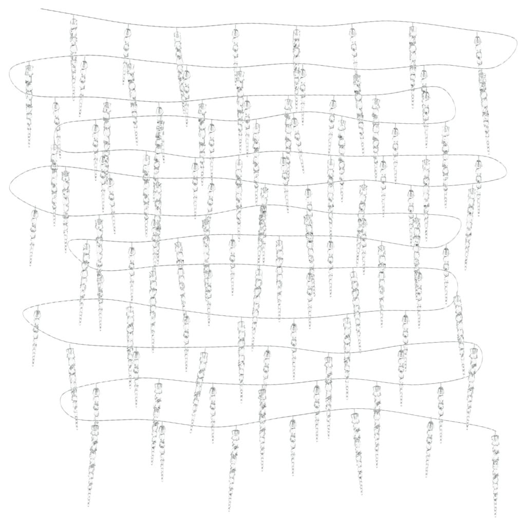 jule-istaplys 100 LED'er varm hvid 10 m akryl PVC