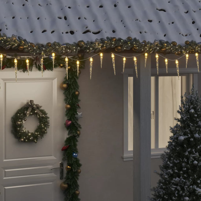jule-istaplys 100 LED'er varm hvid 10 m akryl PVC