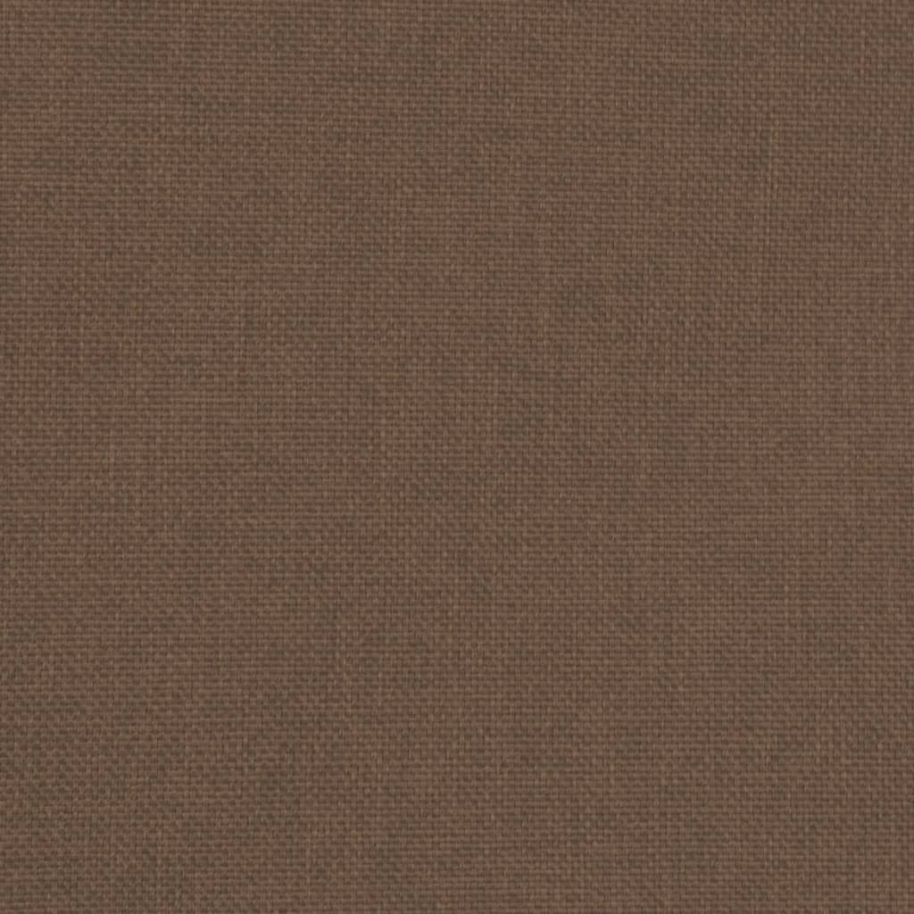 lænestol med fodskammel stof brun