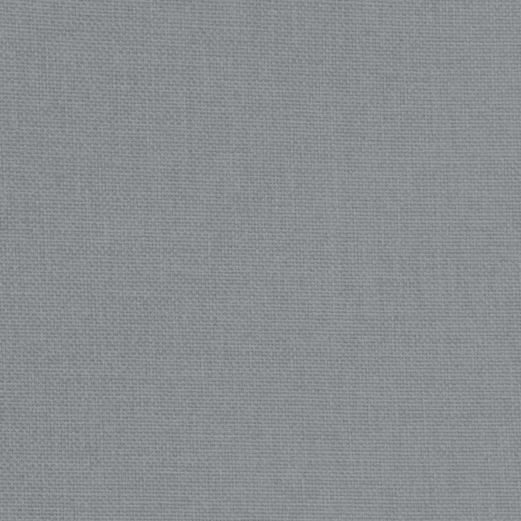 lænestol med fodskammel stof lysegrå