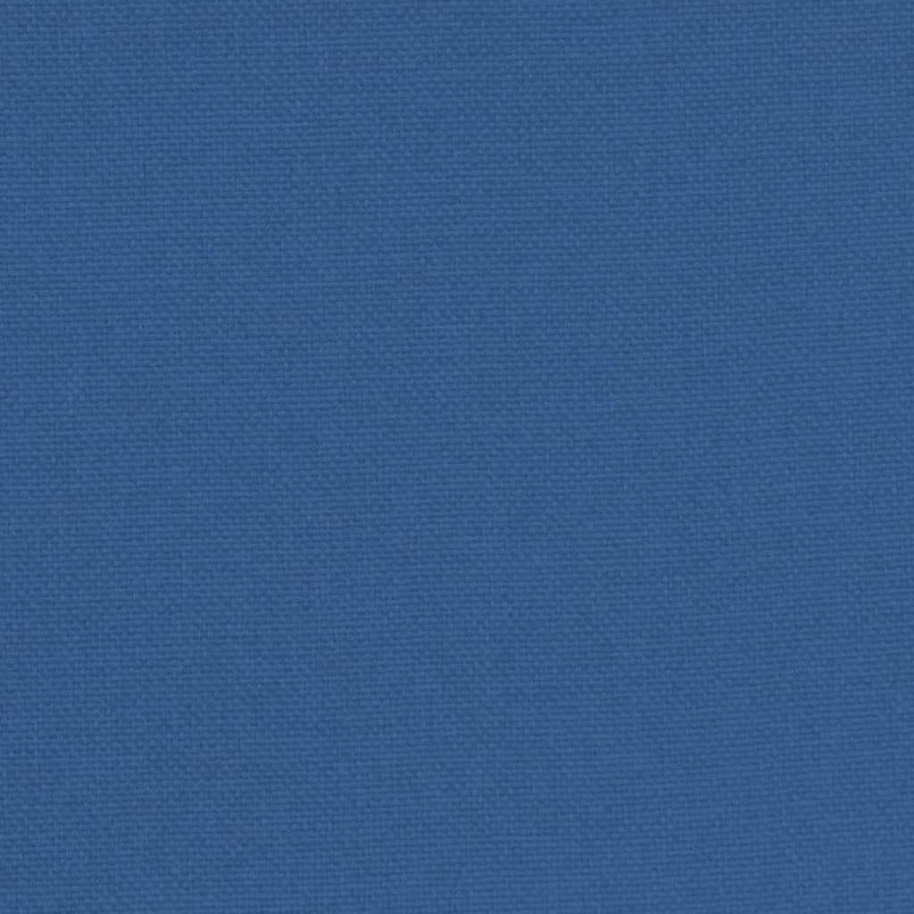 lænestol med fodskammel stof blå