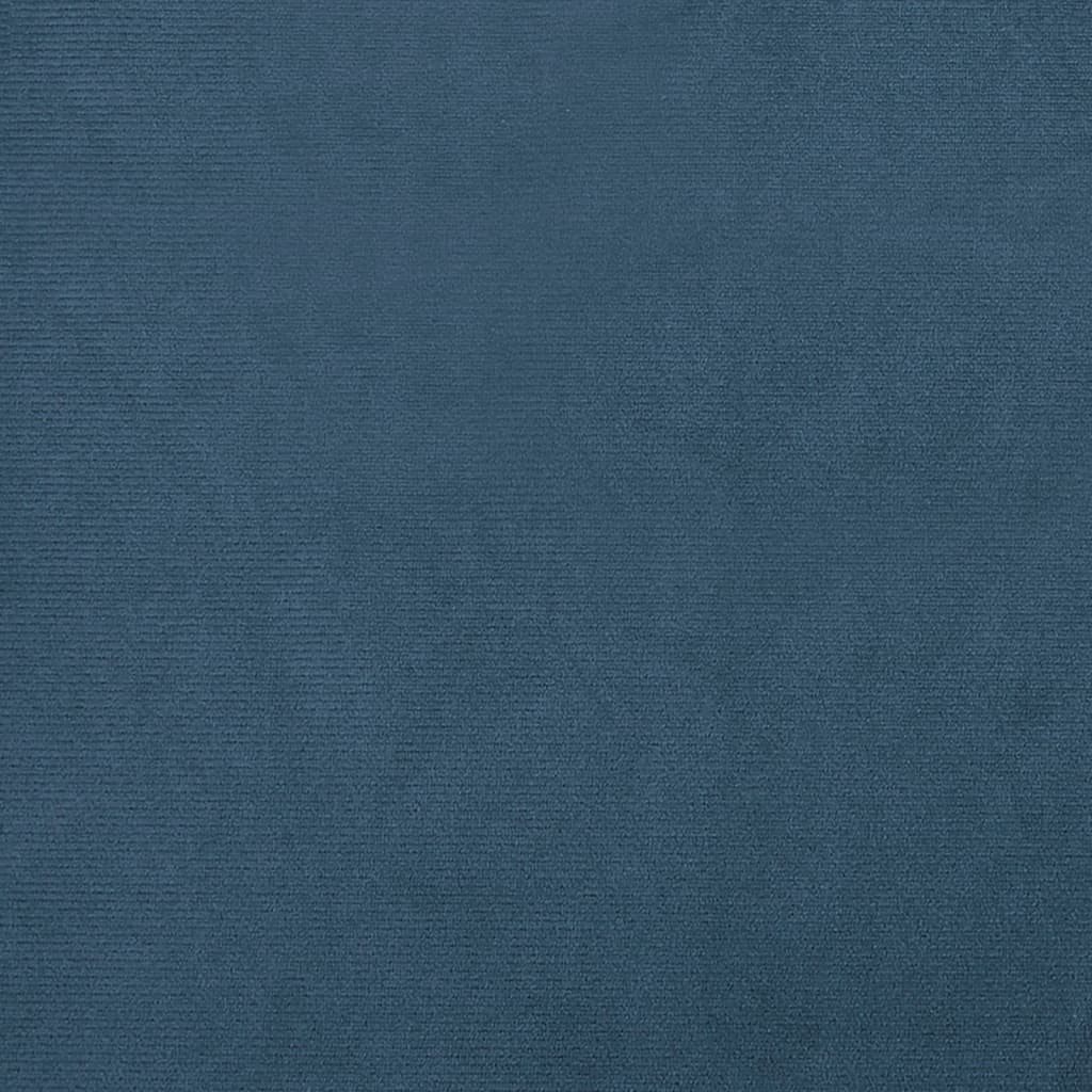 lænestol velour blå